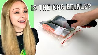 Making a CAKE that looks like a bag of SALMON