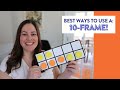 Teach Math with a Ten Frame // How to use 10 Frames in Kindergarten, 1st, and 2nd Grade!