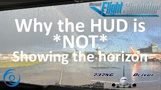 Why the HUD is *not* showing the horizon | Real Airline Pilot Explains
