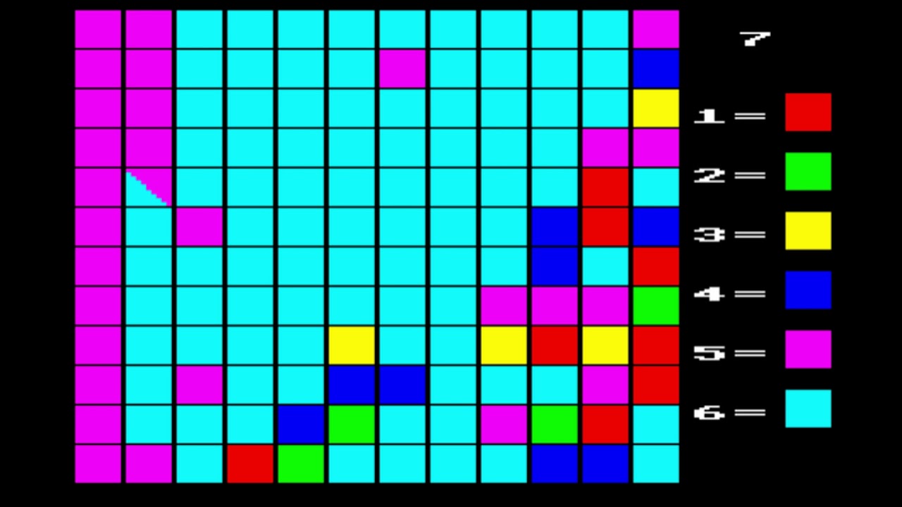 Flood-It! for the BBC Micro