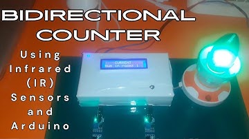 bidirectional counter using IR obstacle sensors
