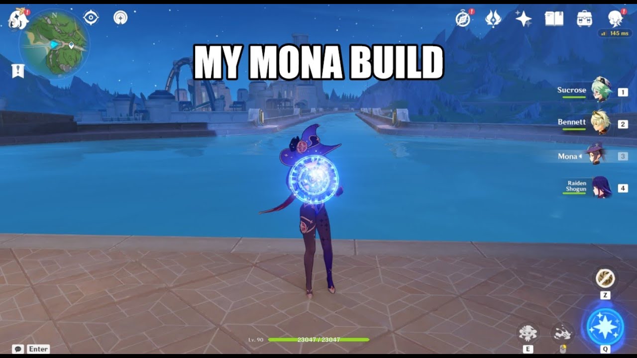 My Mona build | Genshin Impact - YouTube