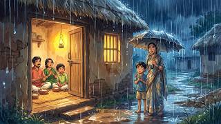 Unexpected Guests in Monsoon Storm ⛈️ | Cozy Indian Village Life (1990s ASMR)