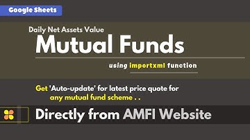 Auto-update Mutual Funds 