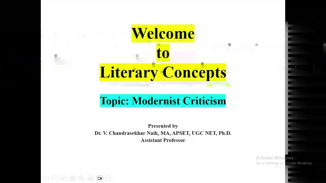 Modernist Criticism