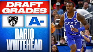 Dariq Whitehead Selected No. 22 Overall By Brooklyn Nets I 2023 NBA Draft I CBS Sports Wealth