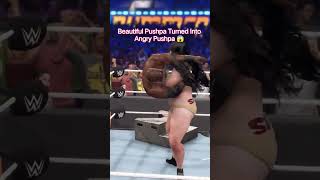 Beautiful Pushpa Turned Into Angry Pushpa 😱#pushpa #bobbylashley #wrestlemania #wweshorts