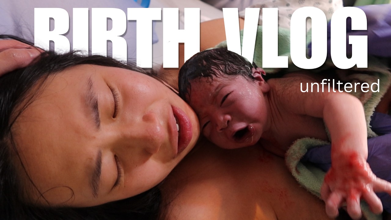 (ENG) NATURAL BIRTH VOLOG | Raw and real | Epidural fell off | Induction at 41 weeks 🇨🇦 Unfiltered