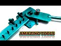 very easily rod bender | bending metal machine | diy making iron rings