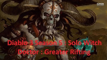SANTVsg : Diablo 3 Season 5 Greater Rift 69 Solo Witch Doctor
