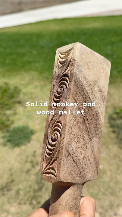 Solid wood mallet carved in Hawaii #fyp #hawaii #hawaii