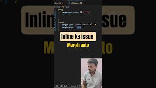 Why Inline Elements Don’t Center with Margin Auto? #tectuts #css #html #frontend #shorts