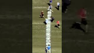 Grandparents sprint on horse racetrack