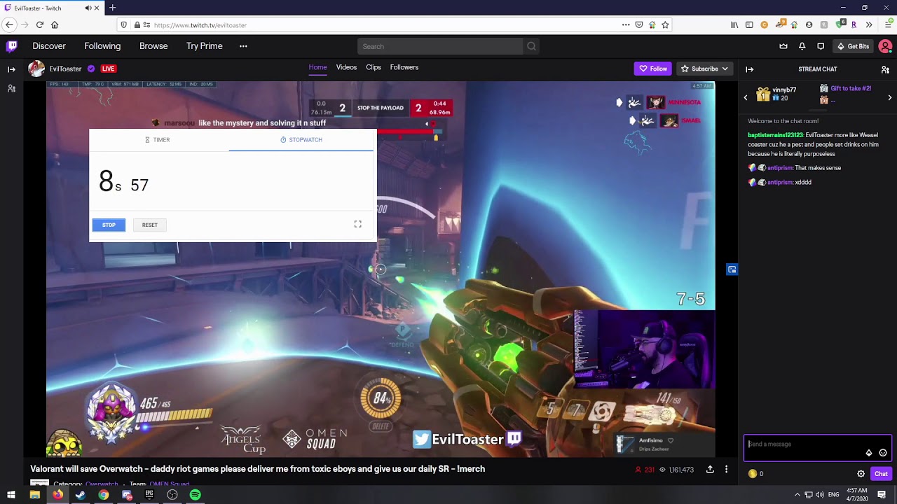 [NEW WR] EVILTOASTER TWITCH CHAT BAN SPEEDRUN (April 7th 2020)