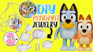 Bluey and Bingo DIY Pendant Jewelry! Crafts for Kids