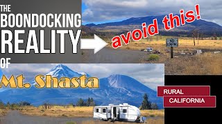 MOUNT SHASTA BOONDOCKING | YES AND NO'S FOR CAMPING