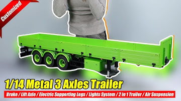 Next-Level 2-in-1 Semi Trailer, 3 axles with Electric Lift Axle & Electric support Legs