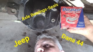 Jeep Comanche Dana 44 Axle Bearings and seals and Differential Carrier Removal #jeepmj by Major Weakness 268 views 7 months ago 10 minutes, 43 seconds