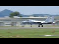 F- 15#873がテスト飛行で離陸後、珍しい事が起きました。小牧基地