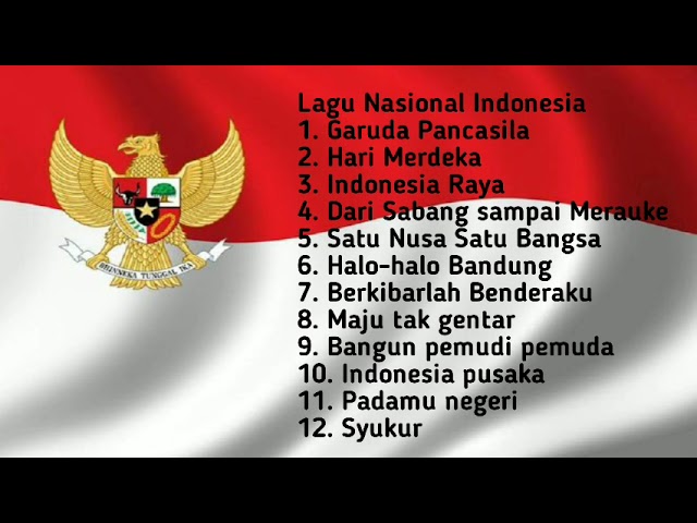 [Bagian 1] LAGU NASIONAL INDONESIA. class=