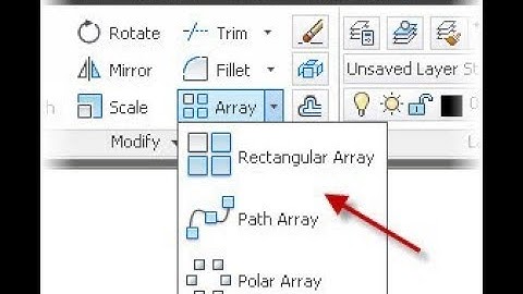 Comando Rectangular Array (AutoCAD)