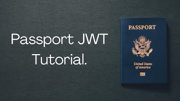 Passport JWT tutorial - Authentication with JSON Web Tokens