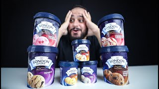 اول مرة اجرب الايس كريم المستورد الانجليزي 🍨 LONDON DAIRY