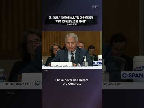 Dr. Fauci: ?I have not lied before Congress."