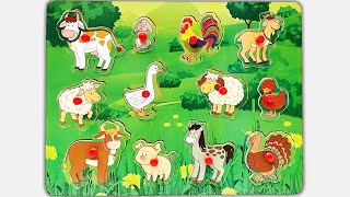 Farm animal puzzles for Toddlers | Farm animals for kindergarten | Puzzle For Preschoolers screenshot 4