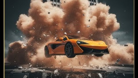 SPEED RUN ESCAPE: McLaren Phase-Shifts Through Collapsing Building (MAX GRAPHICS DUST CLOUD!)