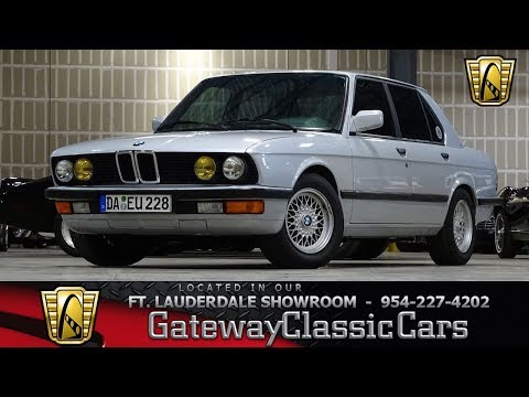 1985 BMW 528e Stock# 796-FTL www.gatewayclassiccars.com