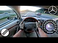 2003 mercedesbenz clk 500 top speed drive on german autobahn 