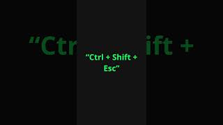 Windows 11: Task Manager shortcut (Ctrl + Shift + Esc)#windows11 #shorts #windows