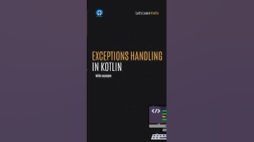 How does #kotlin handle #exception ?