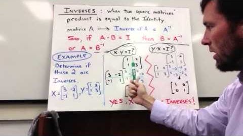 4.6 Video on Inverse Matrices & Solving Systems