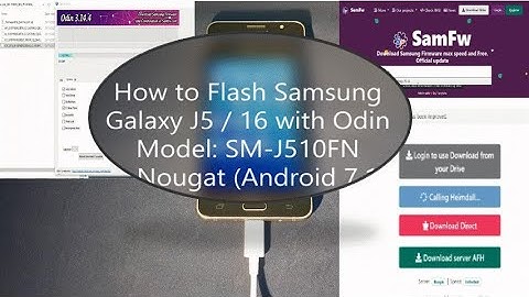 How to flash Samsung Galaxy J5 with Odin3 | Model: SM J510FN Android Nougat | Android 7.1.1 #FlashJ5