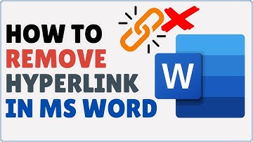 How to Remove Hyperlinks in Word
