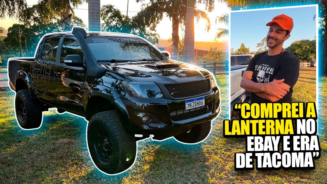 HILUX ALL BLACK GIGANTESCA!! PROJETO TOP!