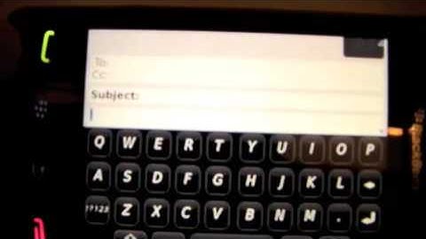 Blackberry Storm 2(More Typing)