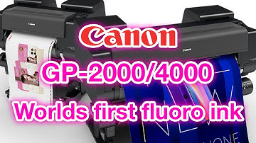 OFFICIAL Canon GP-2000/4000 Fluorescent Ink Printer