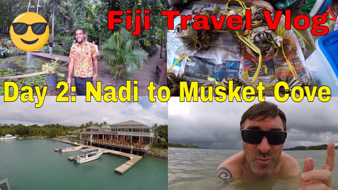 Fiji Travel Vlog Day 2 Discover Nadi Tour / Malolo Cat to Musket Cove