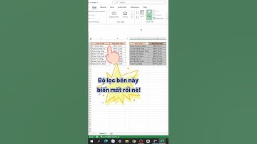 [Thủ thuật Excel] Cách tạo bộ lọc cho nhiều vùng dữ liệu cùng lúc trong Excel #Shorts