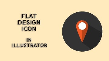 Flat icon design #1 | how to Design Flat Location Icon In Illustrator CC for beginners |
