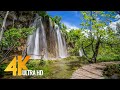 4K Virtual Walking Tour around Plitvice Lakes, Croatia - Amazing Nature Scenery with Soothing Sounds