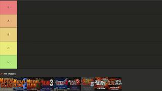Tierlist de la saga Metal Slug (Juegos principales)