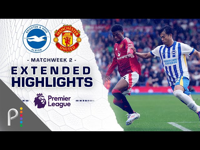Brighton v. Manchester United | PREMIER LEAGUE HIGHLIGHTS | 8/24