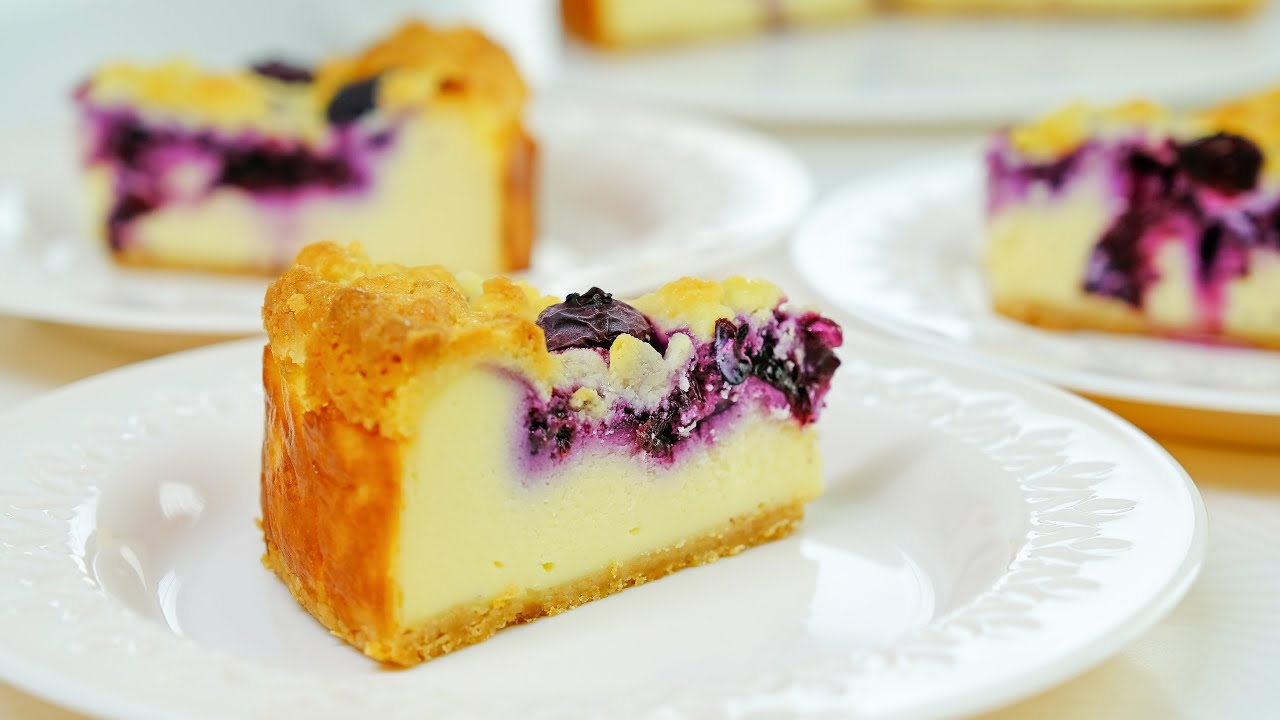 🫐🫐 IKEA Blueberry Cheesecake ｜Crumble Cheesecake Recipe YouTube