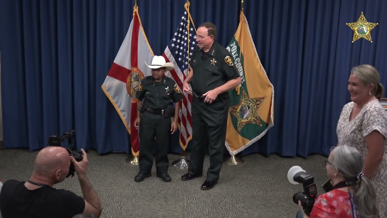 Devarjaye “DJ” Daniel from Houston sworn in as honorary Polk County Deputy Sheriff