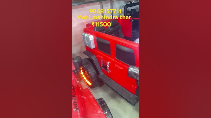 Mini Mahindra Thar toy car video Khushi toys car video battery operated car bacchon ki battery wali