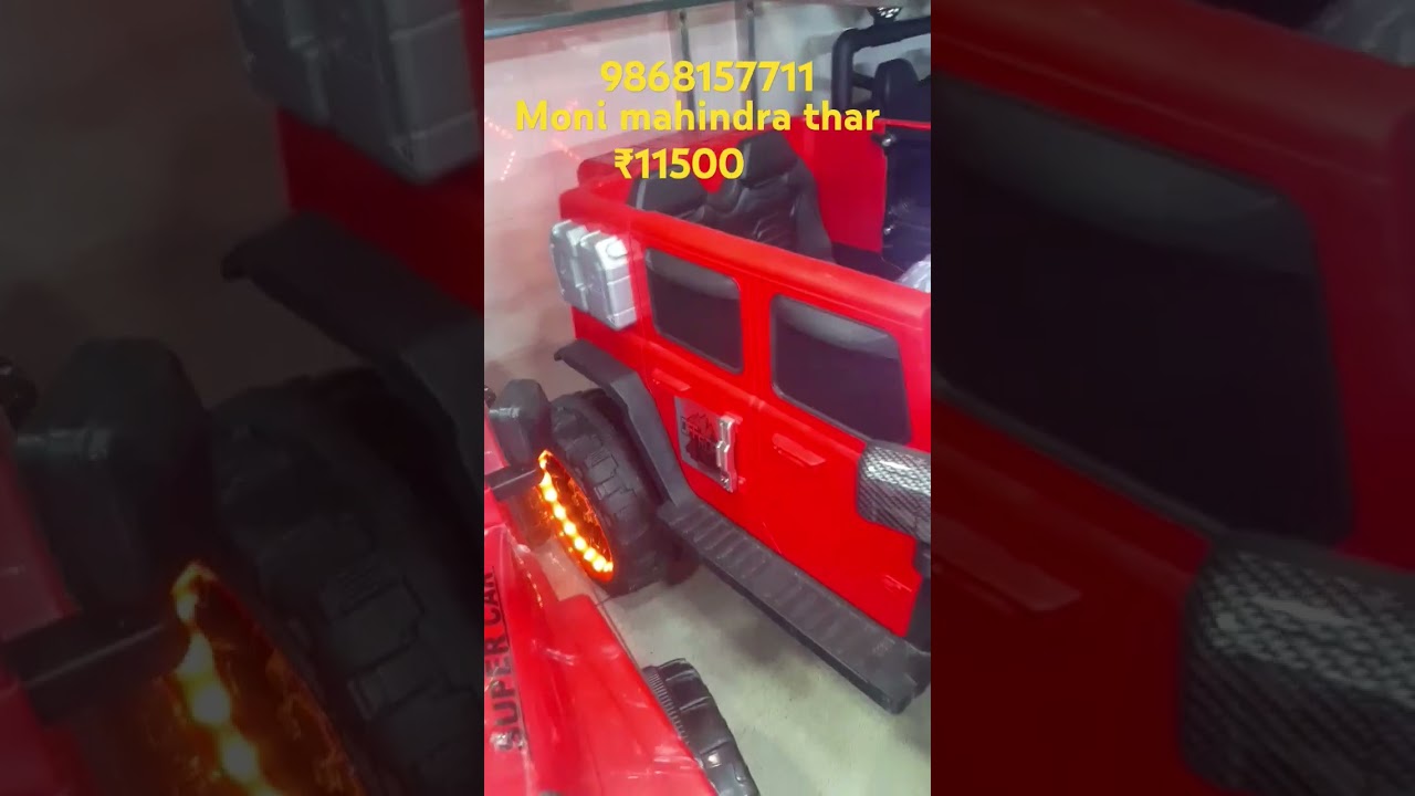 Mini Mahindra Thar toy car video Khushi toys car video battery operated car bacchon ki battery wali